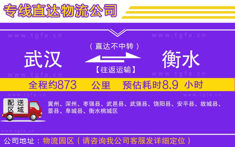 武漢到衡水物流專線