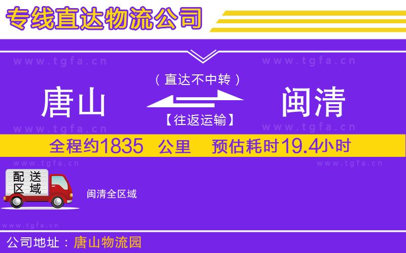 唐山到閩清貨運公司