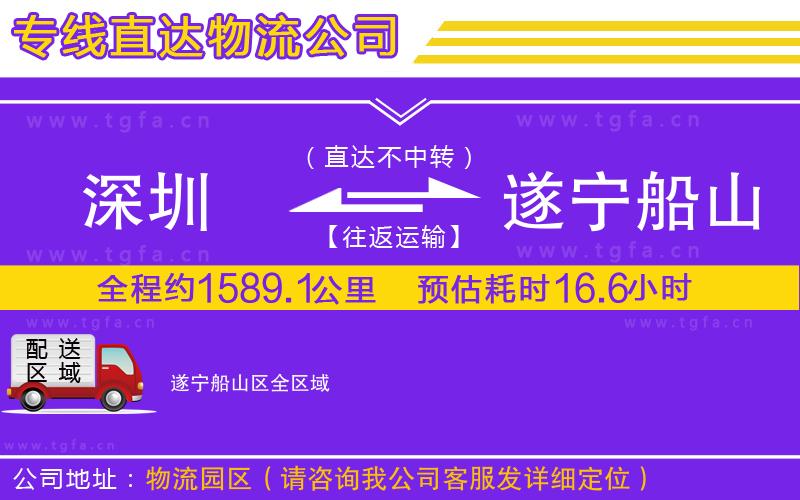 深圳到遂寧船山區(qū)物流專線