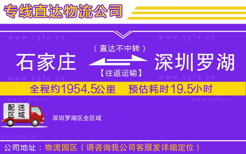 石家莊到深圳羅湖區(qū)物流公司