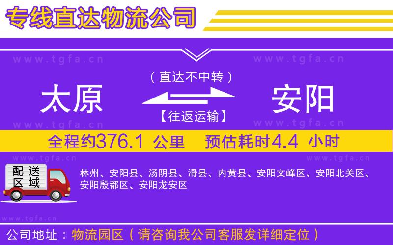 太原到安陽物流專線