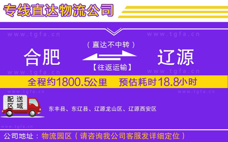 合肥到遼源物流專線