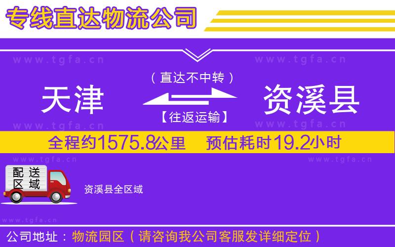 天津到資溪縣物流專線