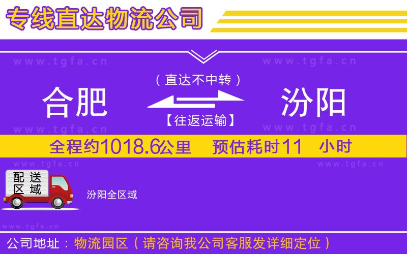 合肥到汾陽(yáng)物流專線