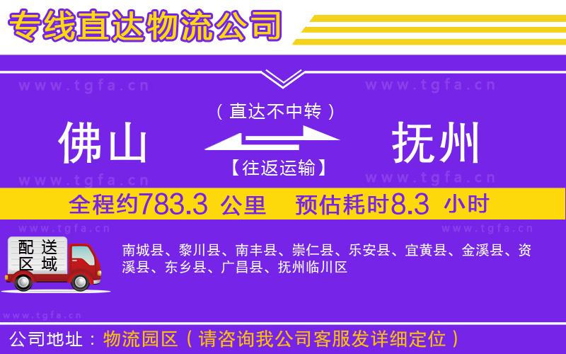 佛山到撫州物流專(zhuān)線(xiàn)