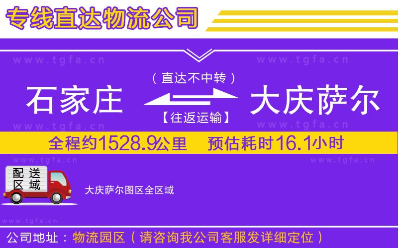 石家莊到大慶薩爾圖區(qū)物流公司