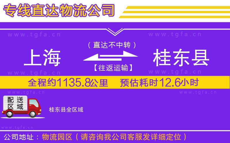 上海到桂東縣物流公司