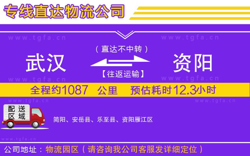 武漢到資陽(yáng)物流專線