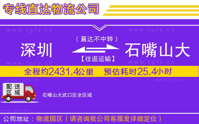 深圳到石嘴山大武口區(qū)物流專線