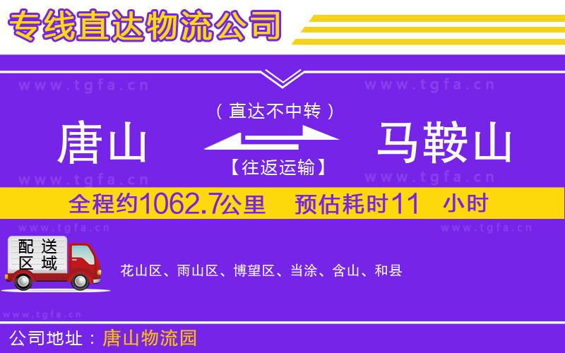 唐山到馬鞍山物流專線