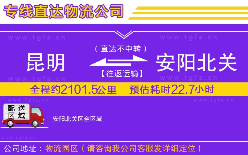 昆明到安陽(yáng)北關(guān)區(qū)物流專(zhuān)線