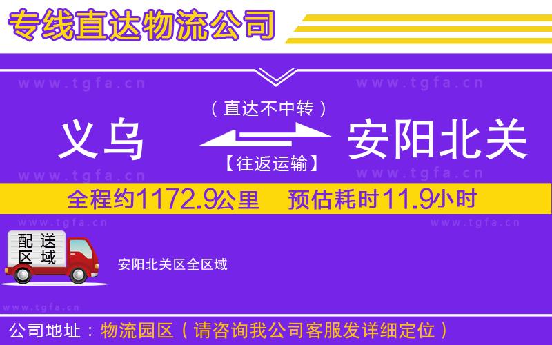義烏到安陽(yáng)北關(guān)區(qū)物流公司