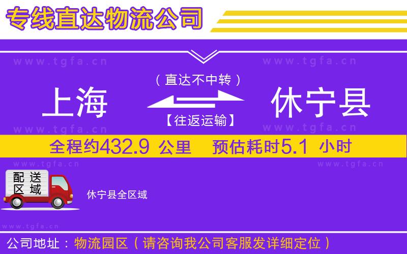 上海到休寧縣物流專(zhuān)線