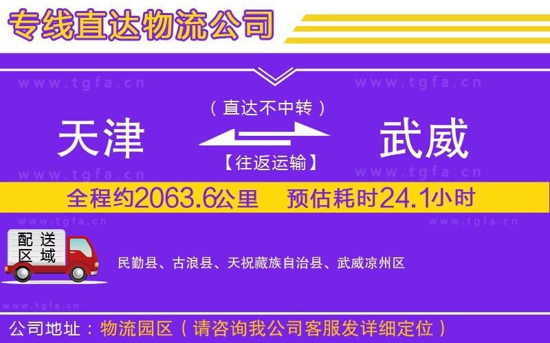 天津到武威物流專線