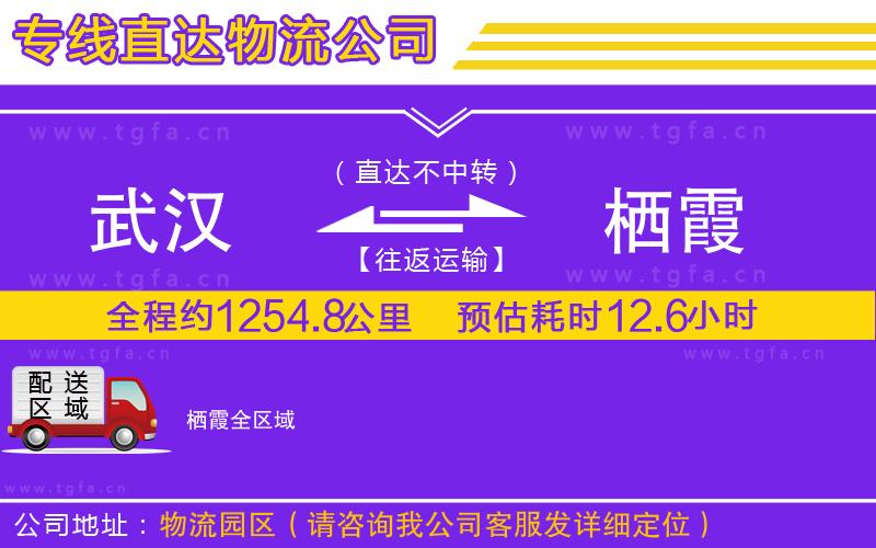 武漢到棲霞物流公司