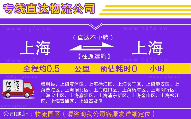 上海到上海物流專線