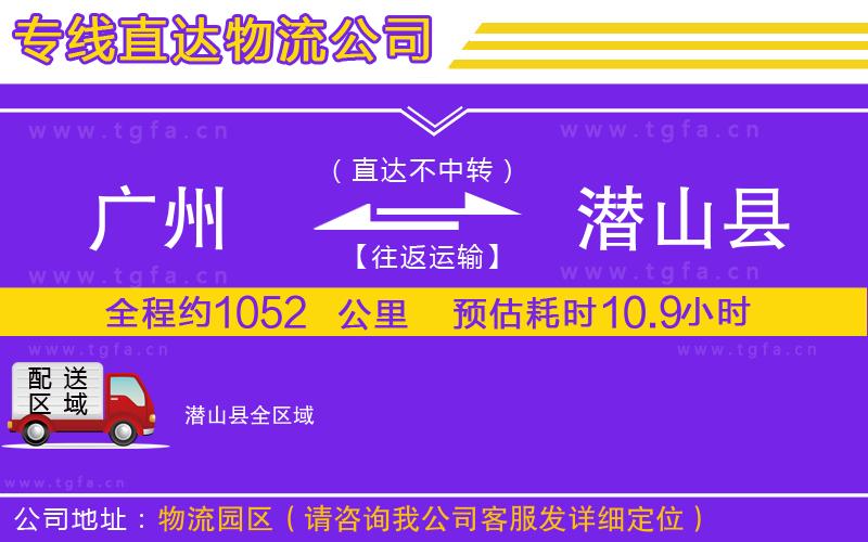 廣州到潛山縣物流公司